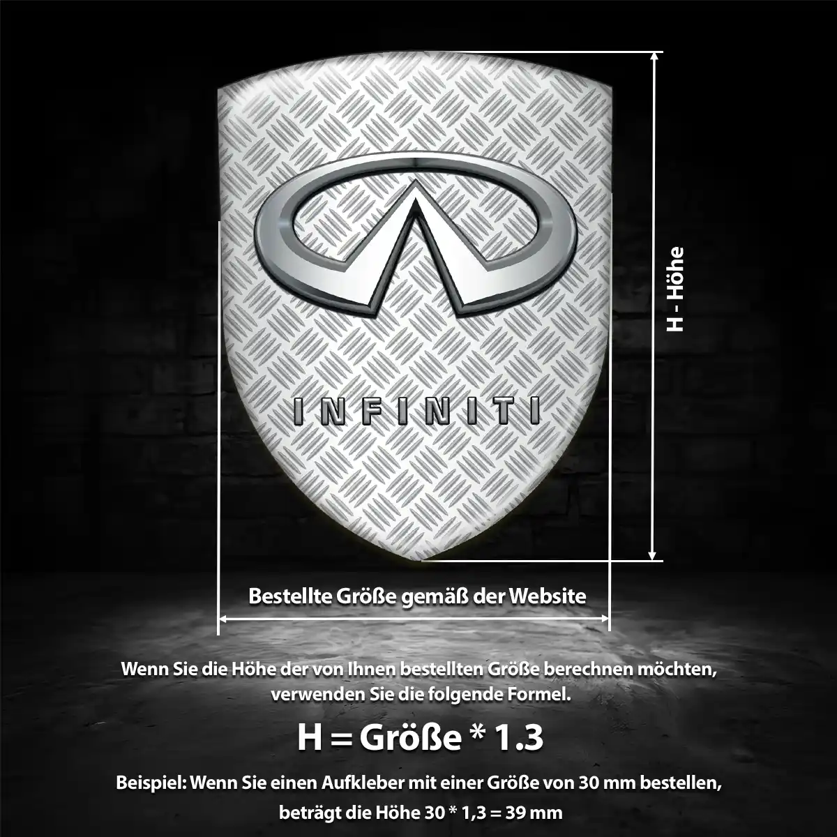 Infiniti Wappen Aufkleber Emblem Auto Interieurdesign