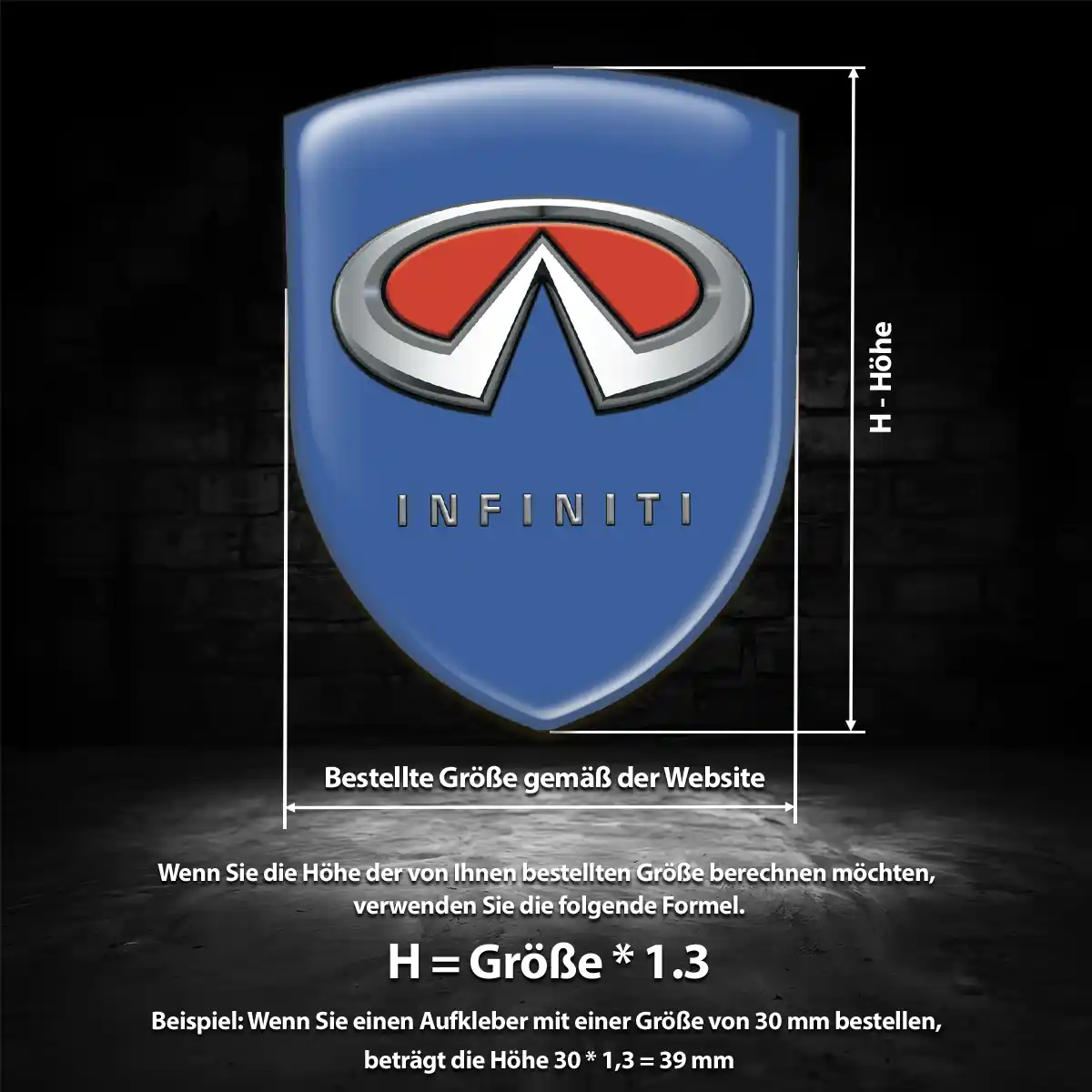 Infiniti Wappen Aufkleber Emblem Auto Modernes Design