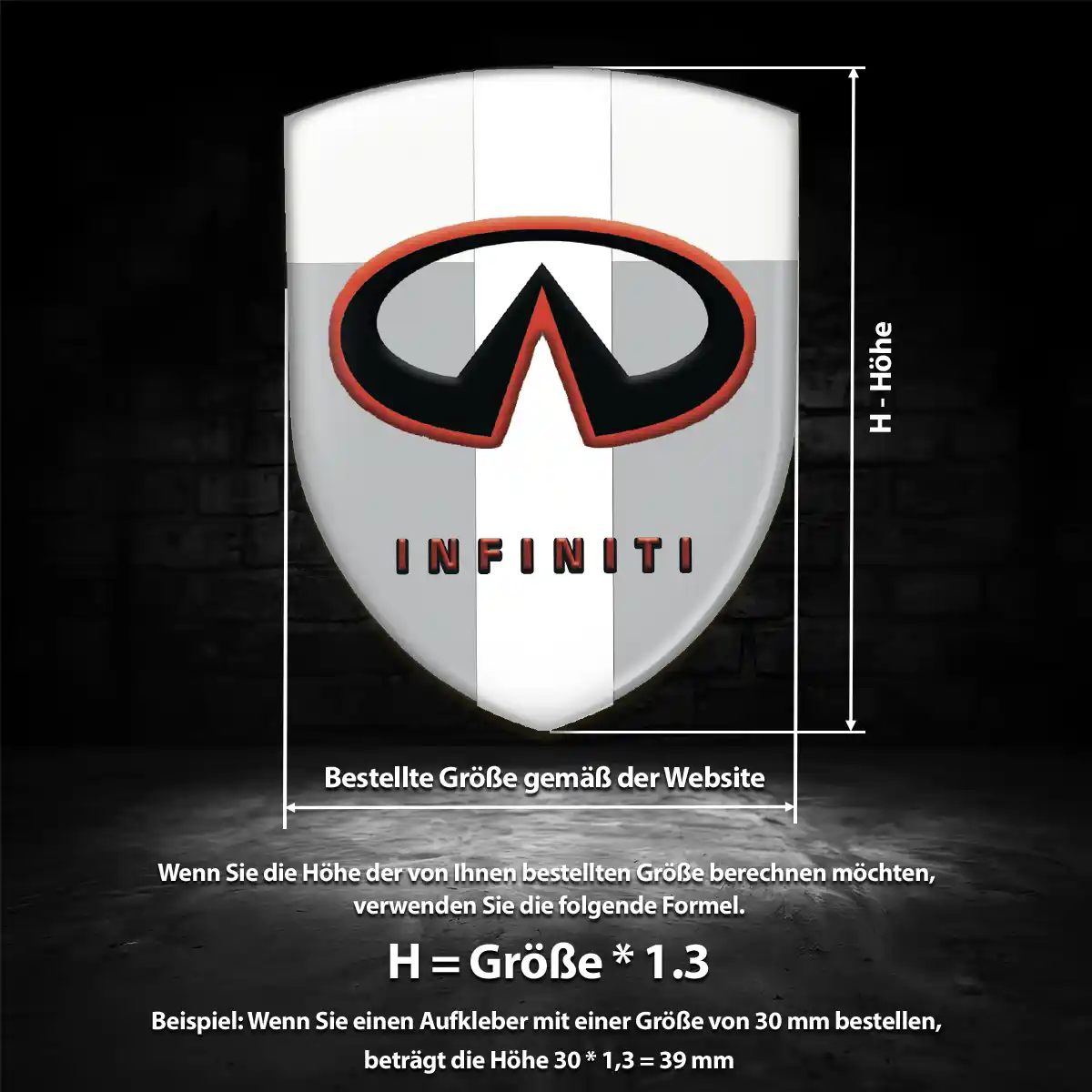 Infiniti Wappen Aufkleber Emblem Auto Spitzenqualität