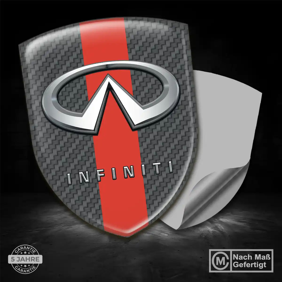 Infiniti Wappen Aufkleber Emblem Überzeugende Qualität