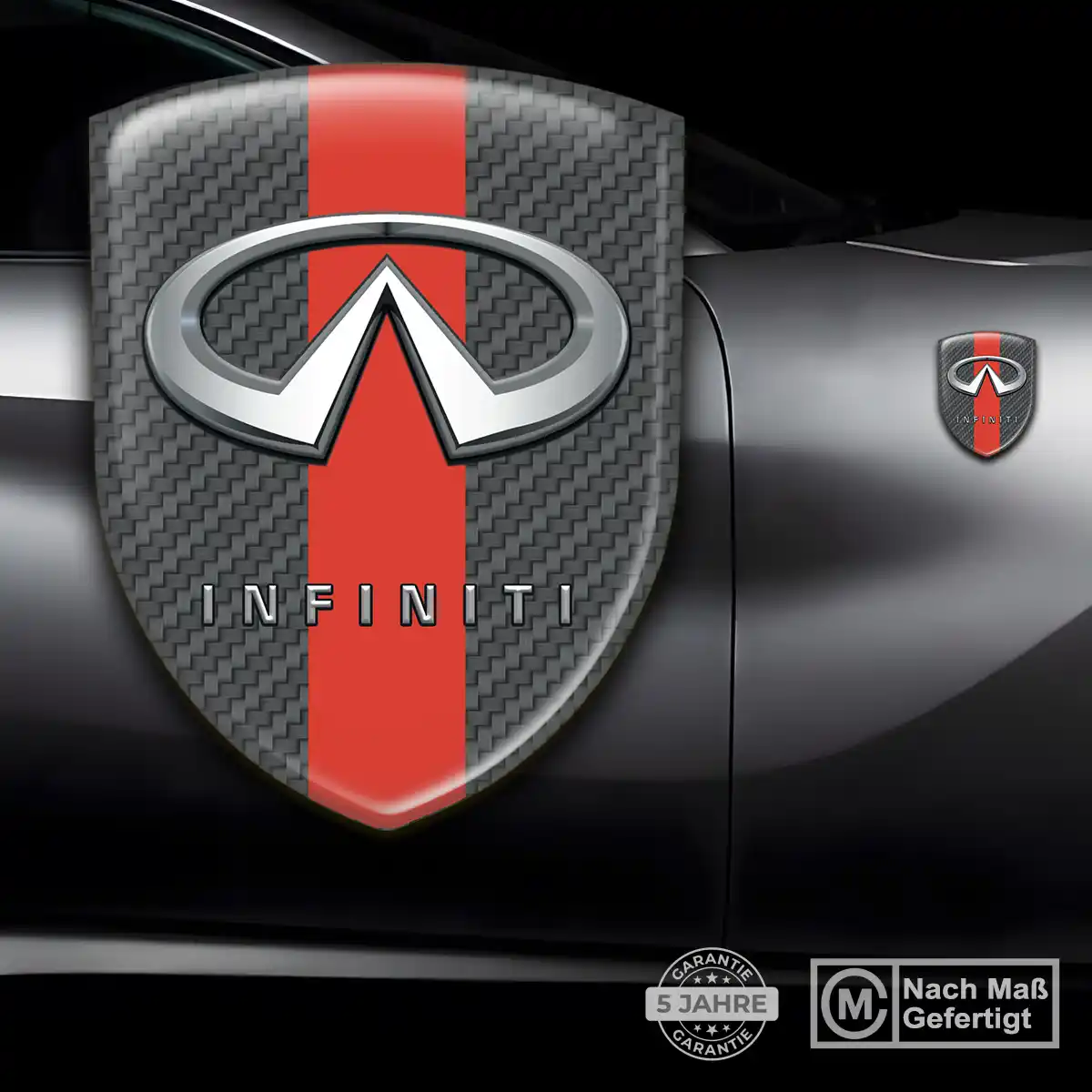 Infiniti Wappen Aufkleber Emblem Überzeugende Qualität