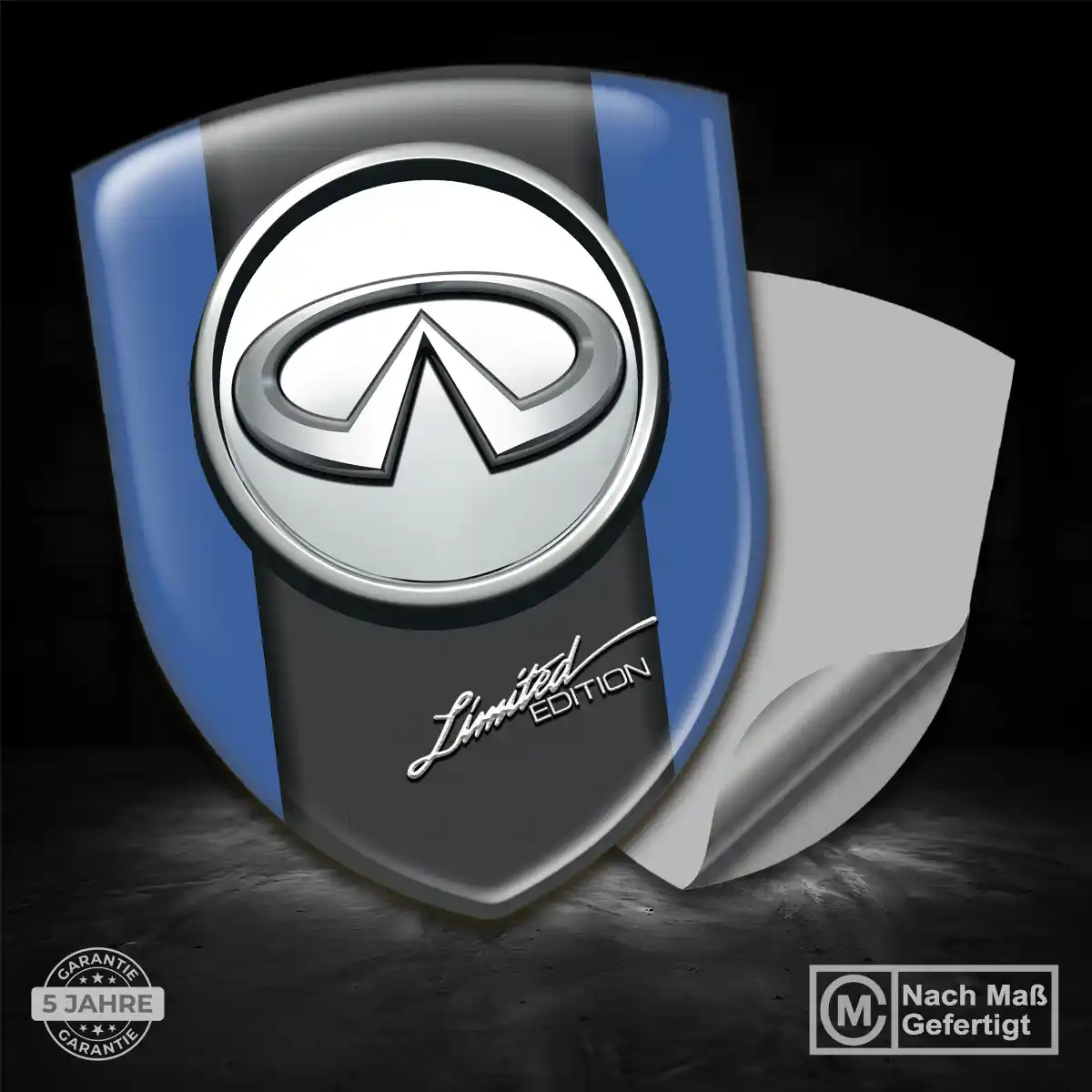 Infiniti Wappen Aufkleber Emblem Hochwertiges Harz