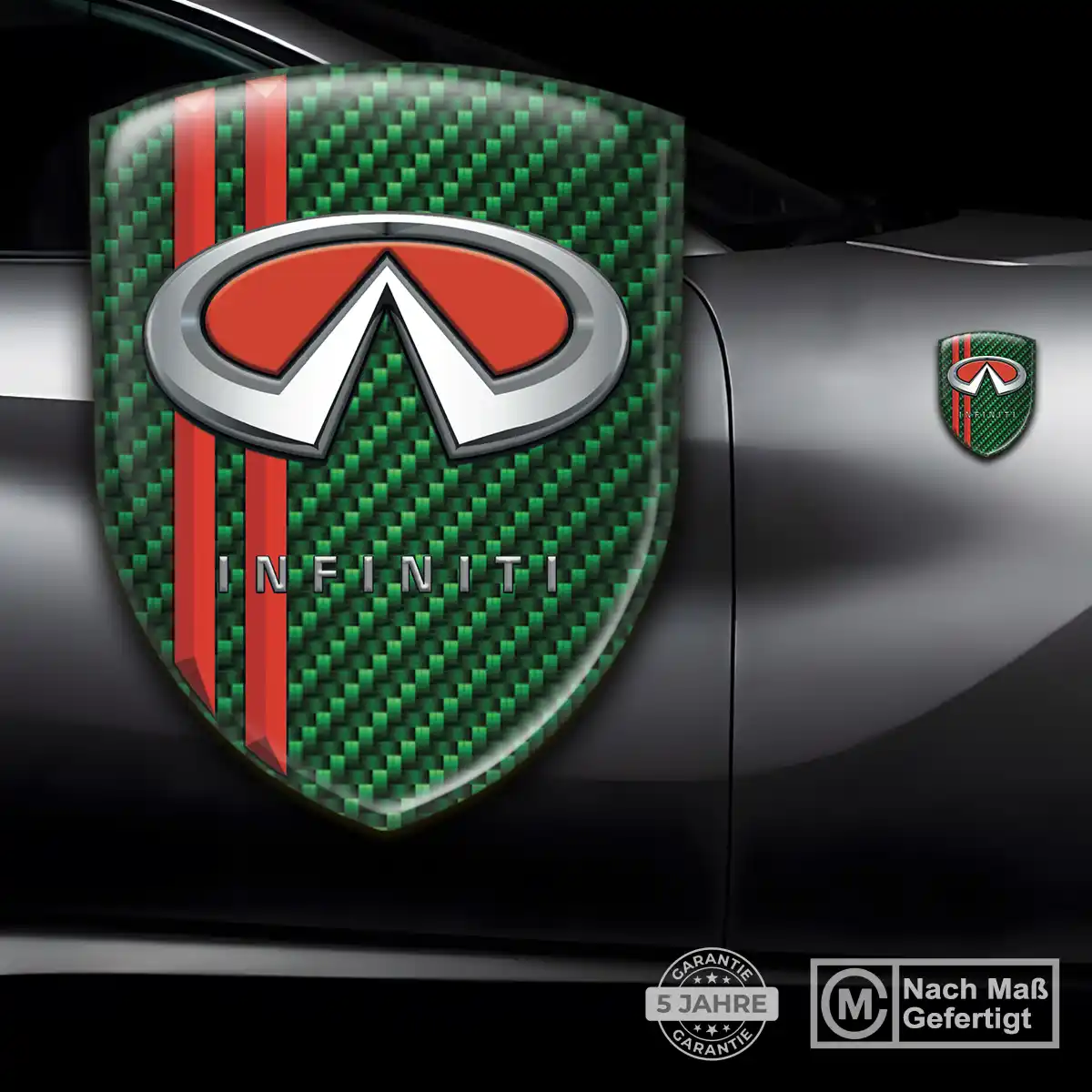 Infiniti Wappen Aufkleber Emblem Premium-Edition
