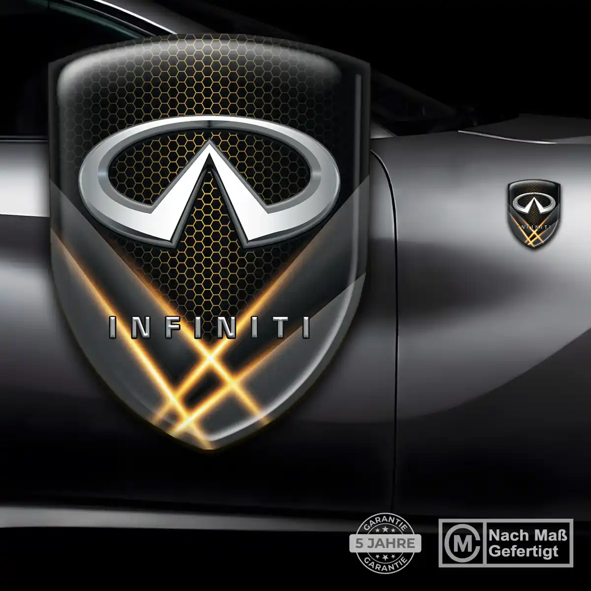 Infiniti Wappen Aufkleber Emblem Tuningfahrzeug