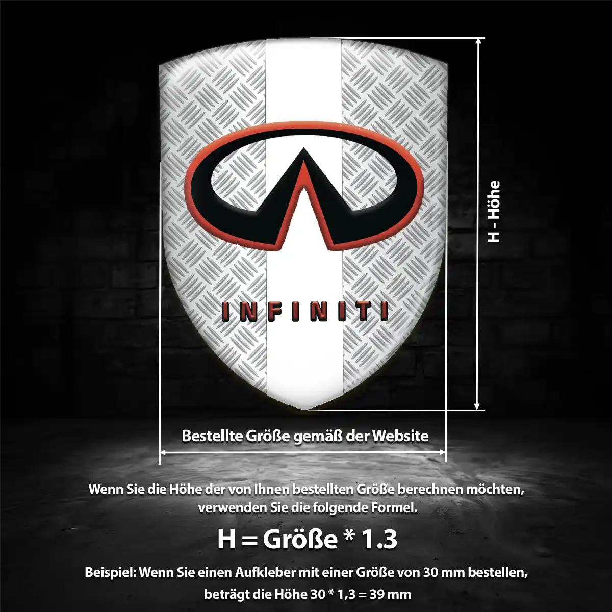 Infiniti Wappen Aufkleber Modernes Design