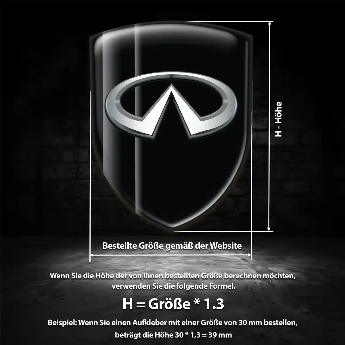 Infiniti Wappen Emblem Anspruchsvolles Design