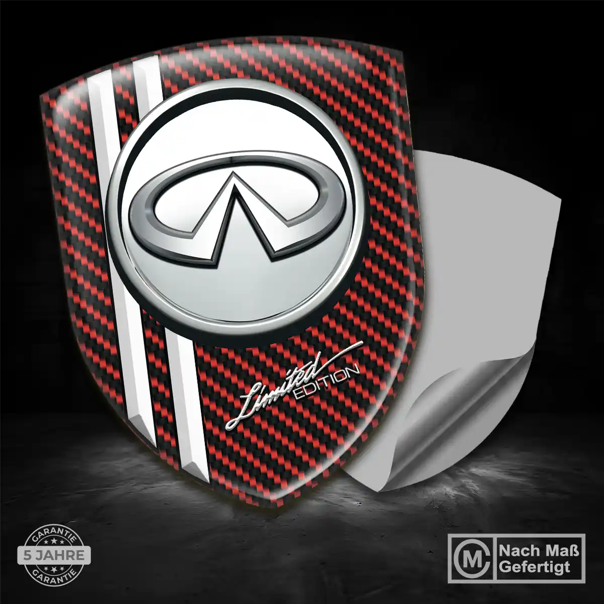 Infiniti Wappen Emblem Aufkleber Anspruchsvolles Design