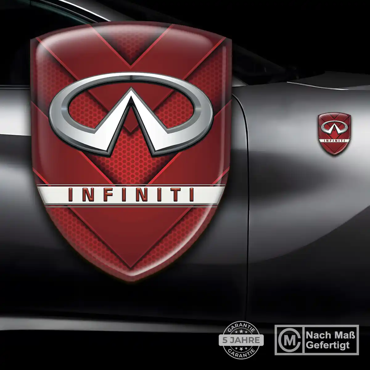 Infiniti Wappen Emblem Aufkleber Ausdrucksstarkes Design