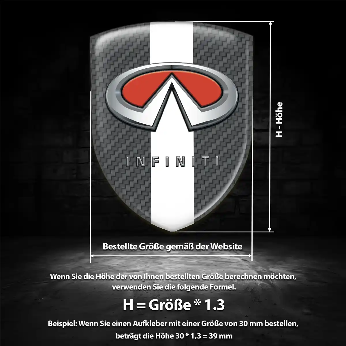 Infiniti Wappen Emblem Aufkleber Auto Modernes Design