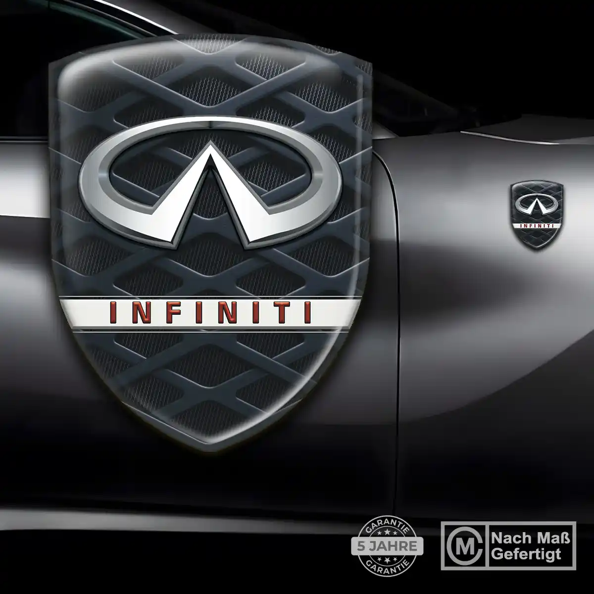 Infiniti Wappen Emblem Aufkleber Edles Design