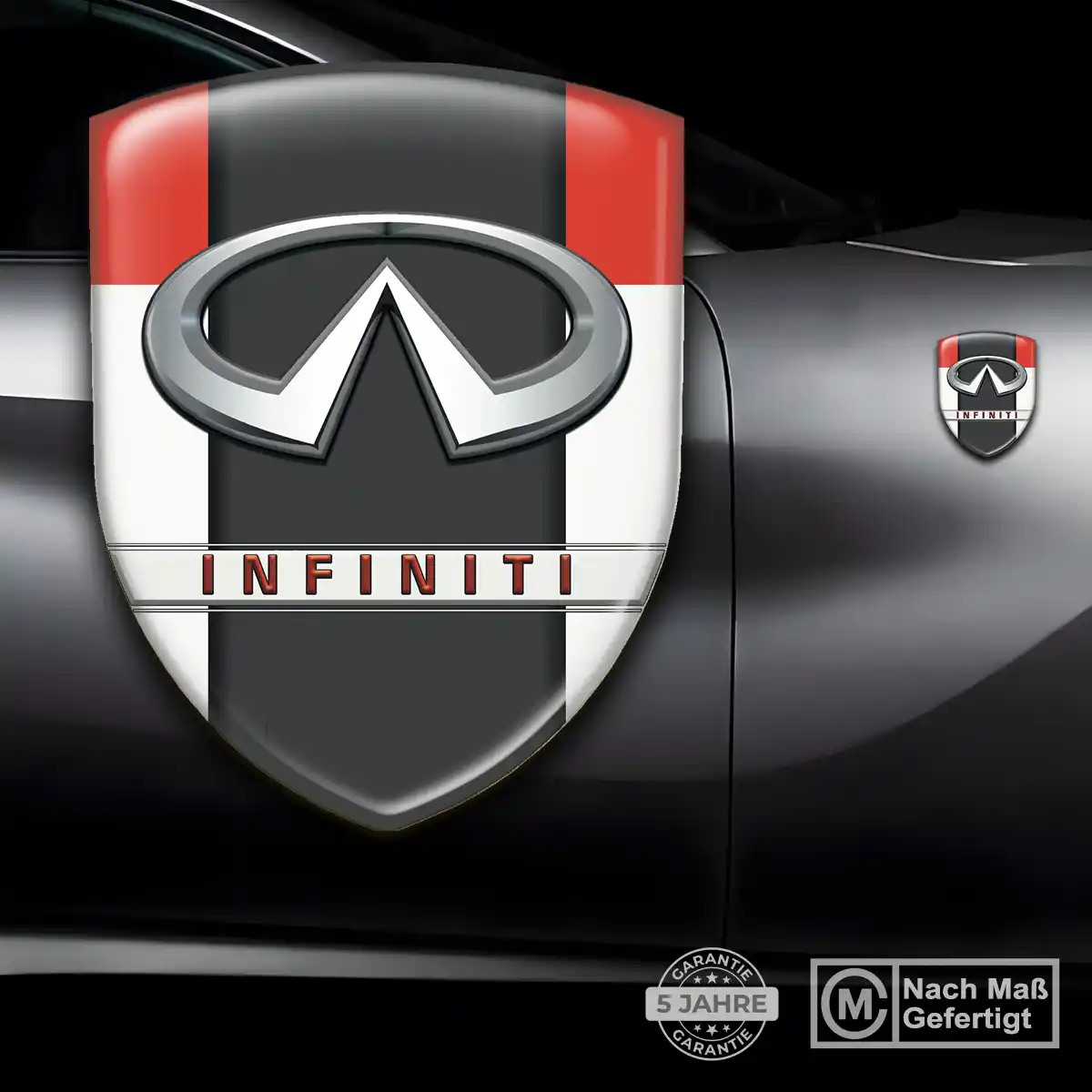 Infiniti Wappen Emblem Aufkleber Höchste Qualität