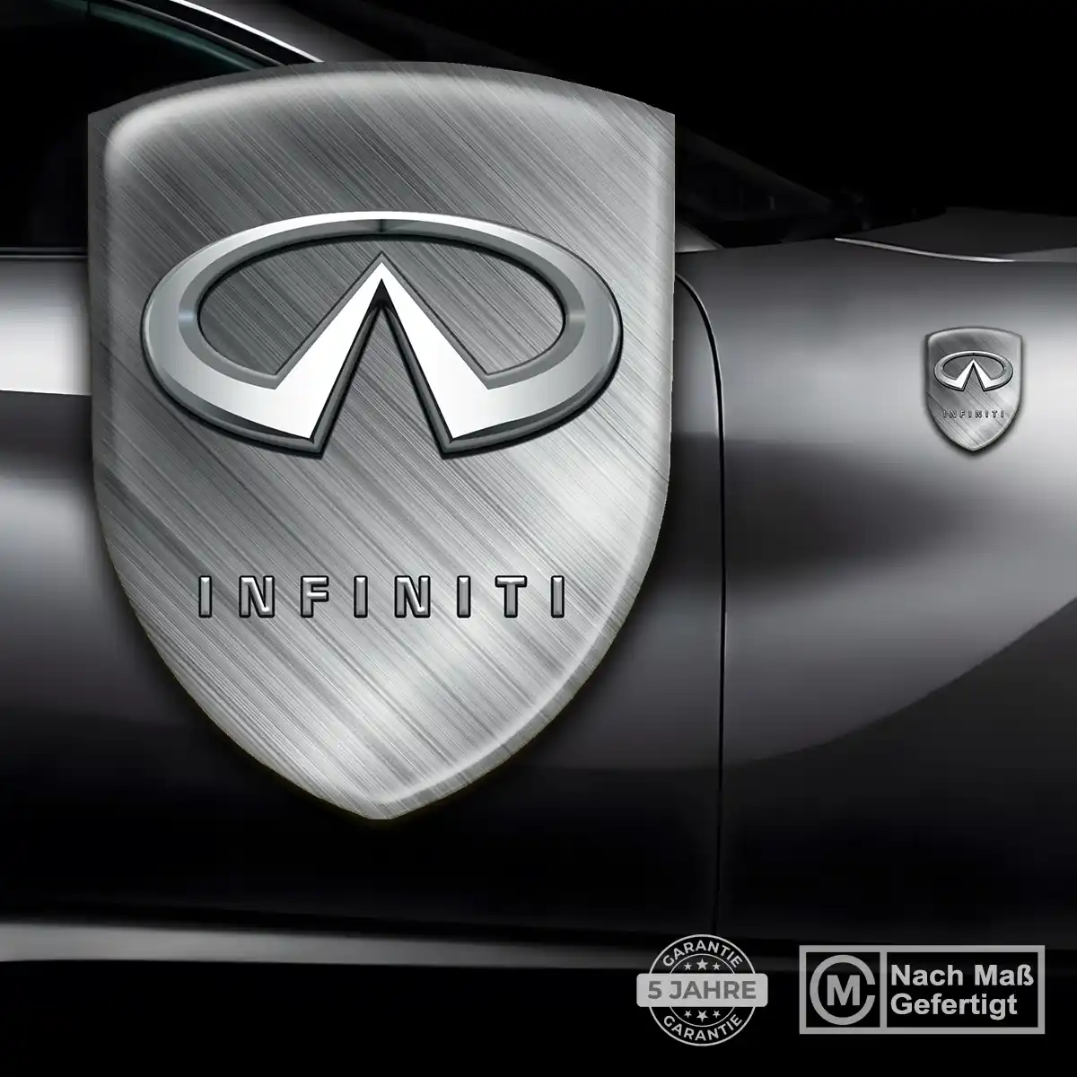 Infiniti Wappen Emblem Aufkleber Interieurdesign