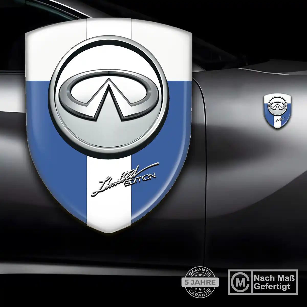 Infiniti Wappen Emblem Aufkleber Stilvolles Design