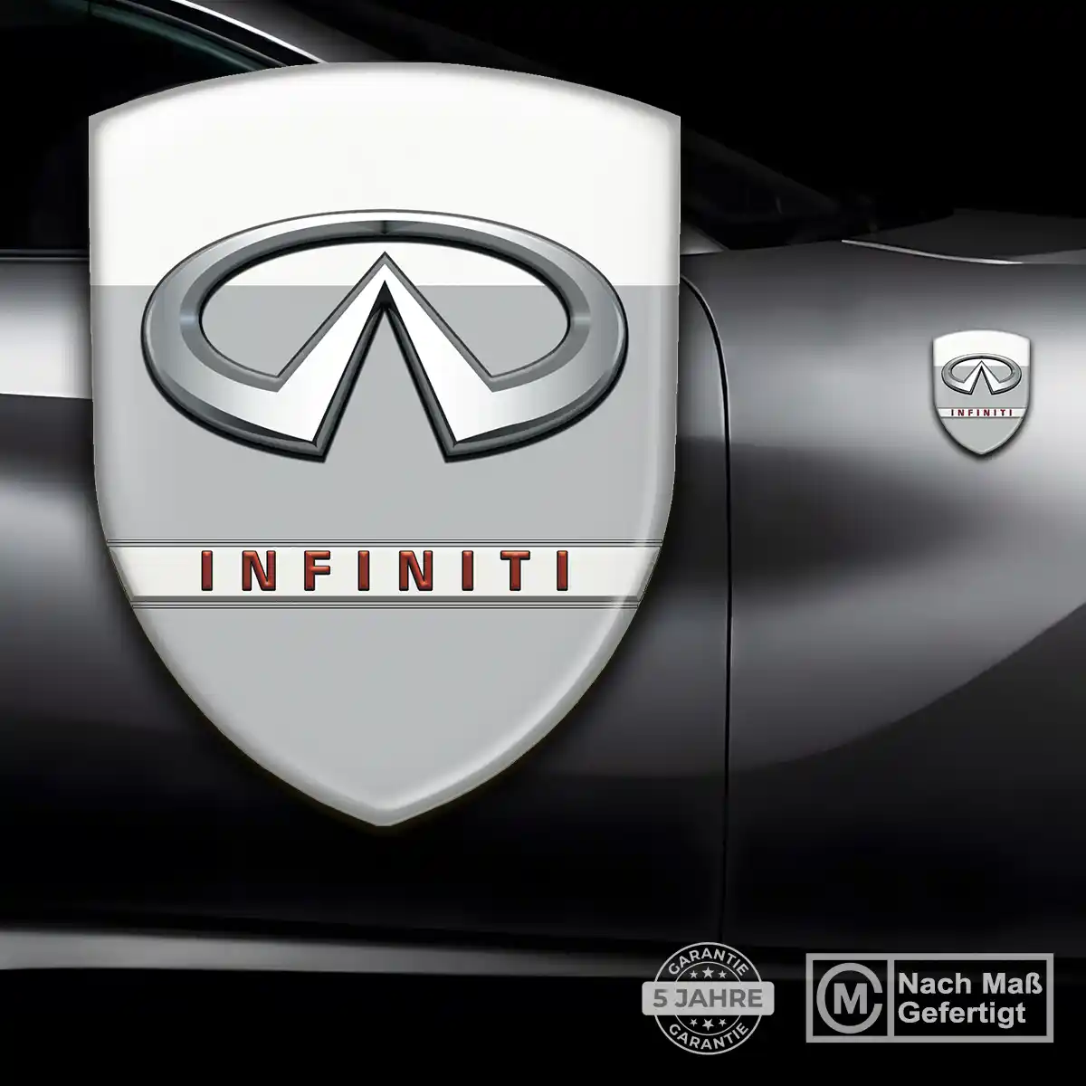 Infiniti Wappen Emblem Aufkleber Tuningfahrzeug