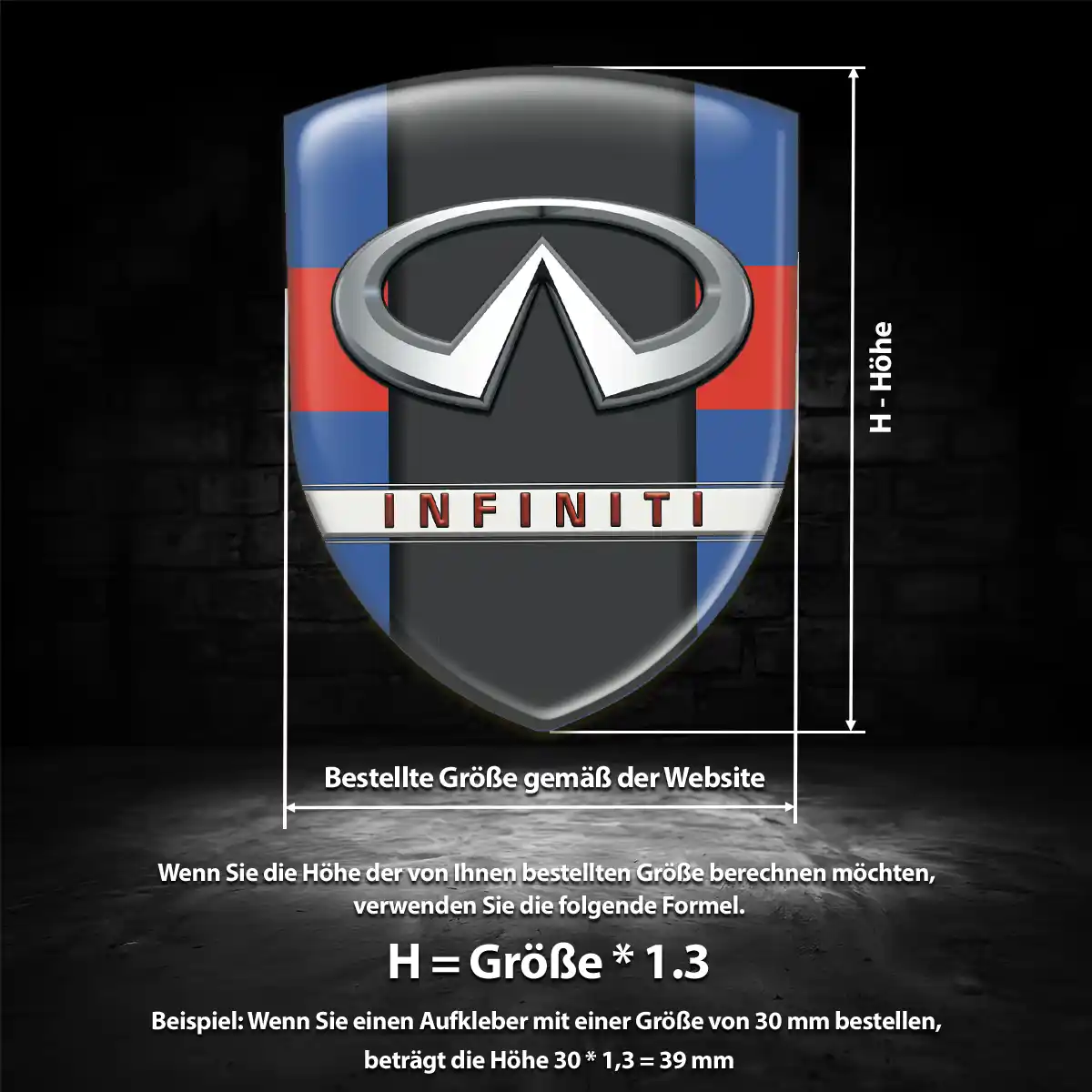 Infiniti Wappen Emblem Auto Ausdrucksstarkes Design