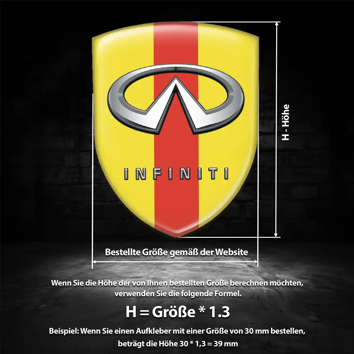 Infiniti Wappen Emblem Auto Überzeugende Qualität