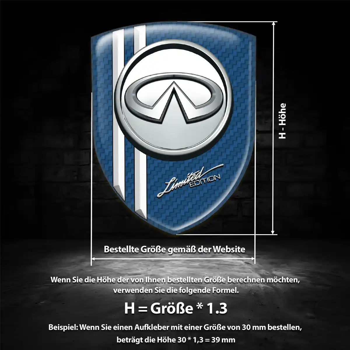 Infiniti Wappen Emblem Auto Höchste Qualität