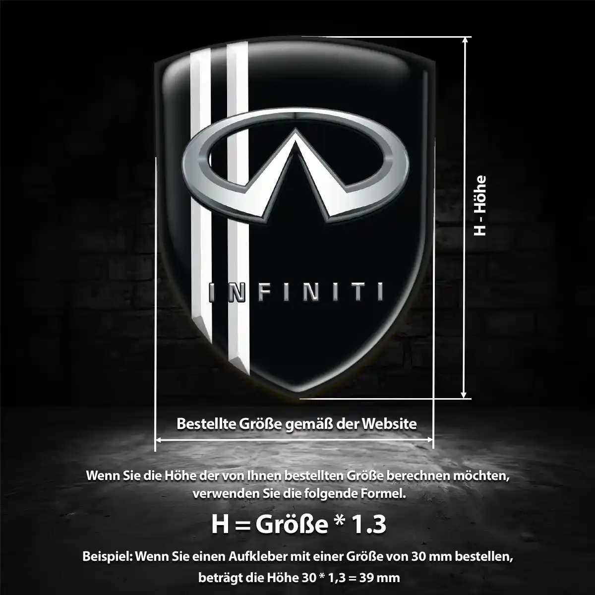 Infiniti Wappen Emblem Auto Hohe Qualität