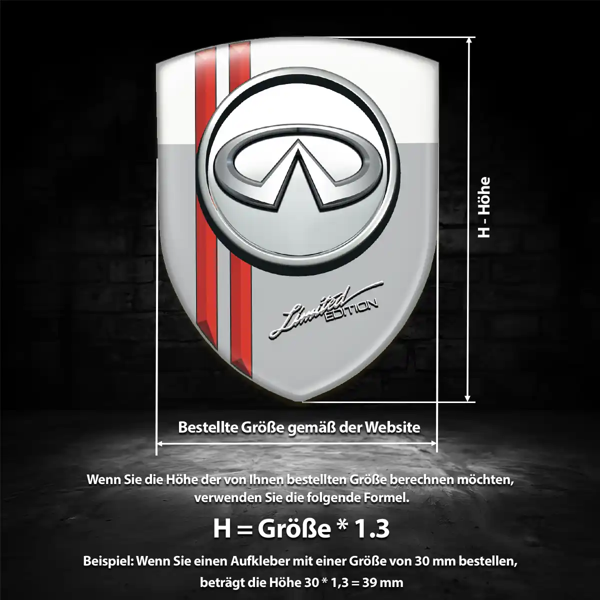 Infiniti Wappen Emblem Auto Interieurdesign