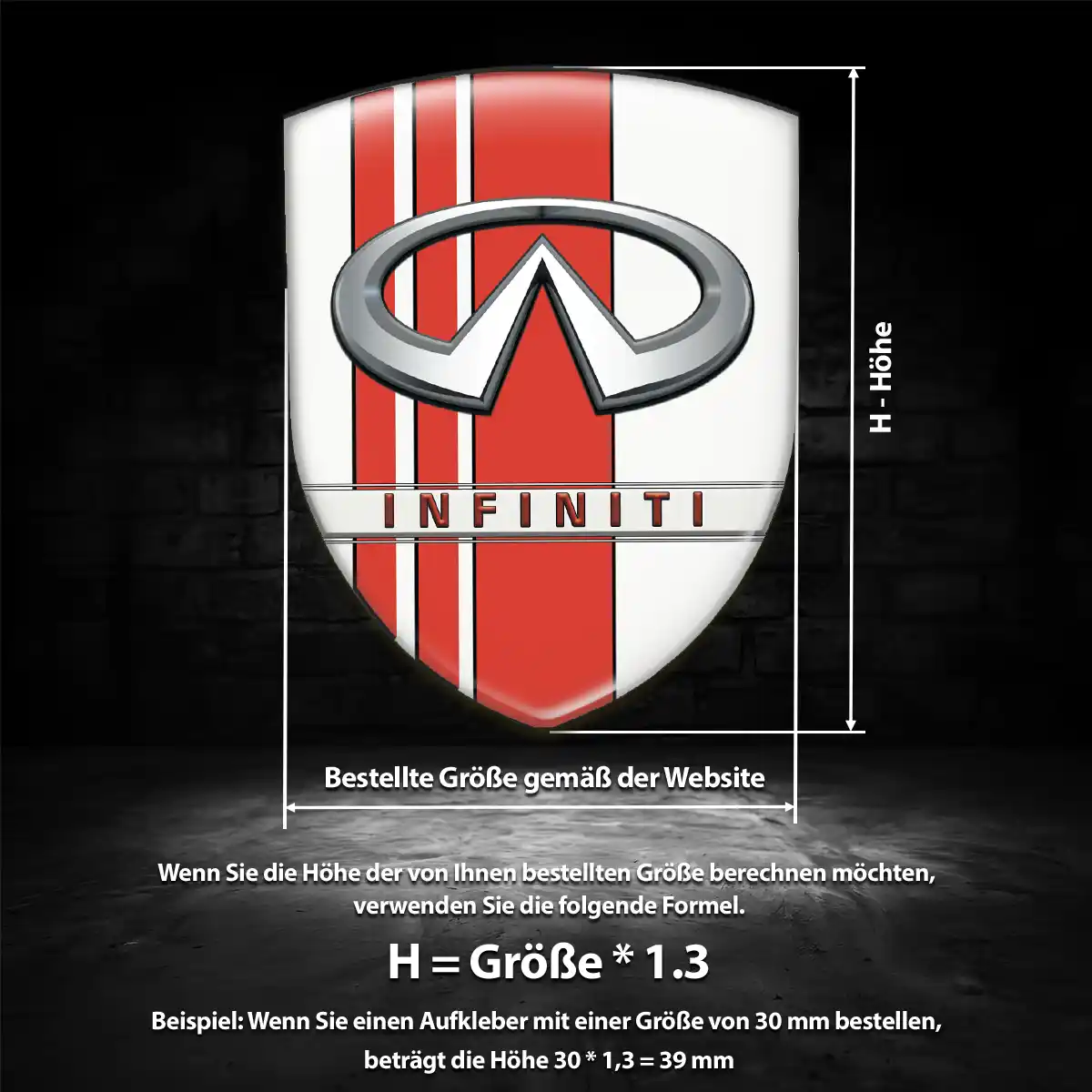 Infiniti Wappen Emblem Auto Luxus-Edition