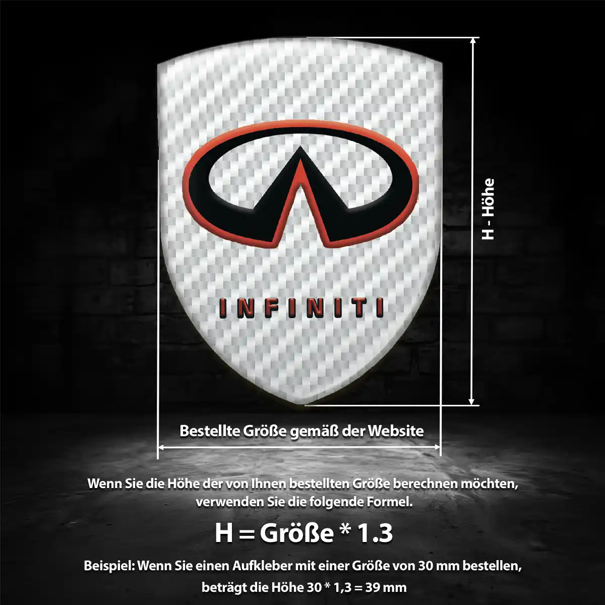 Infiniti Wappen Emblem Auto Spitzenqualität