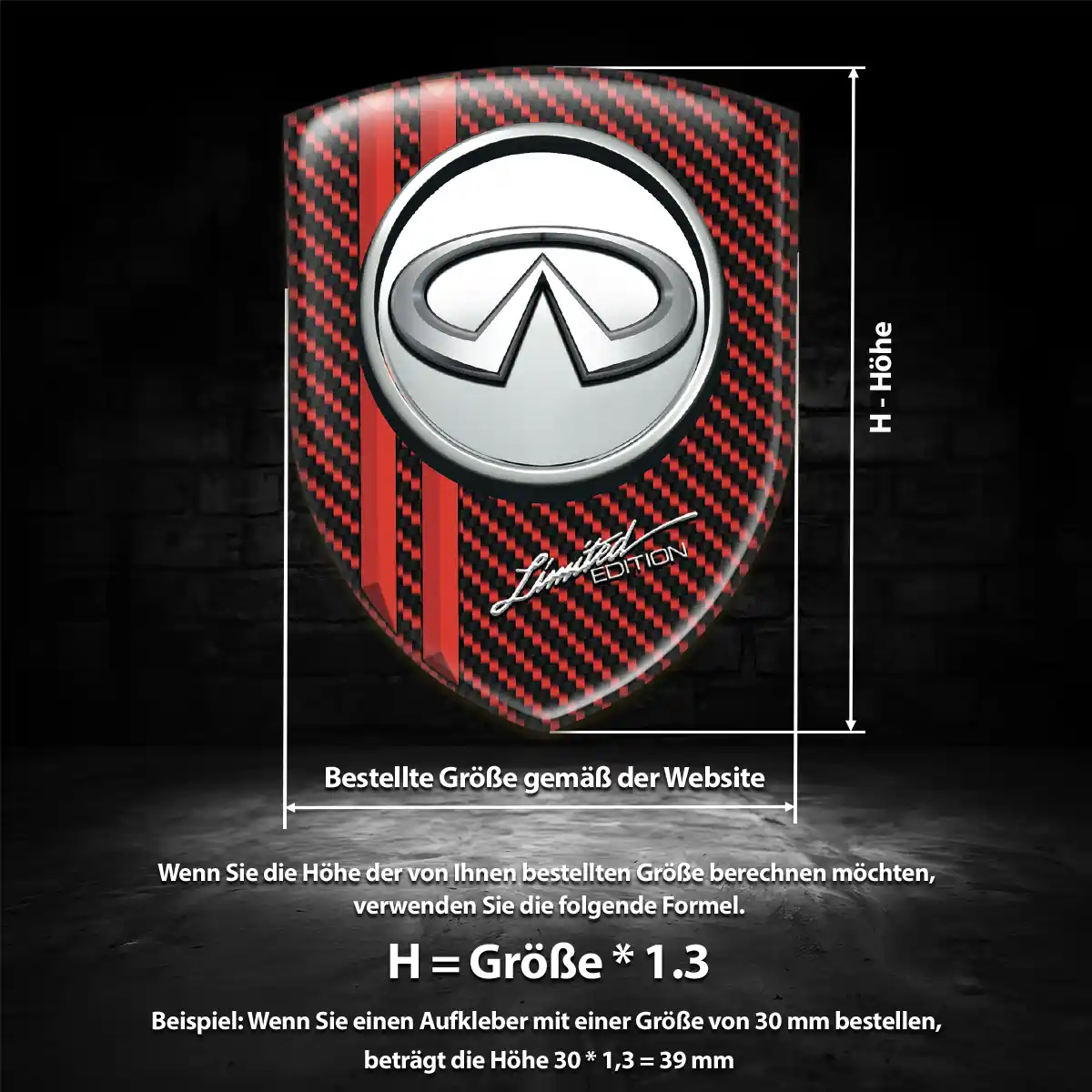 Infiniti Wappen Emblem Auto Stilvolles Design