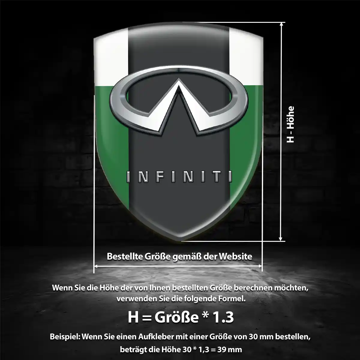 Infiniti Wappen Emblem Edles Design