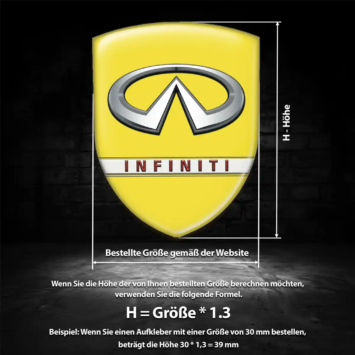 Infiniti Wappen Emblem Erstklassige Qualität