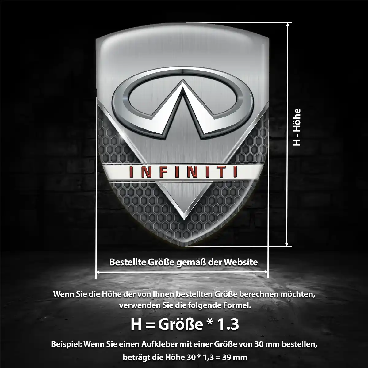 Infiniti Wappen Emblem Höchste Qualität