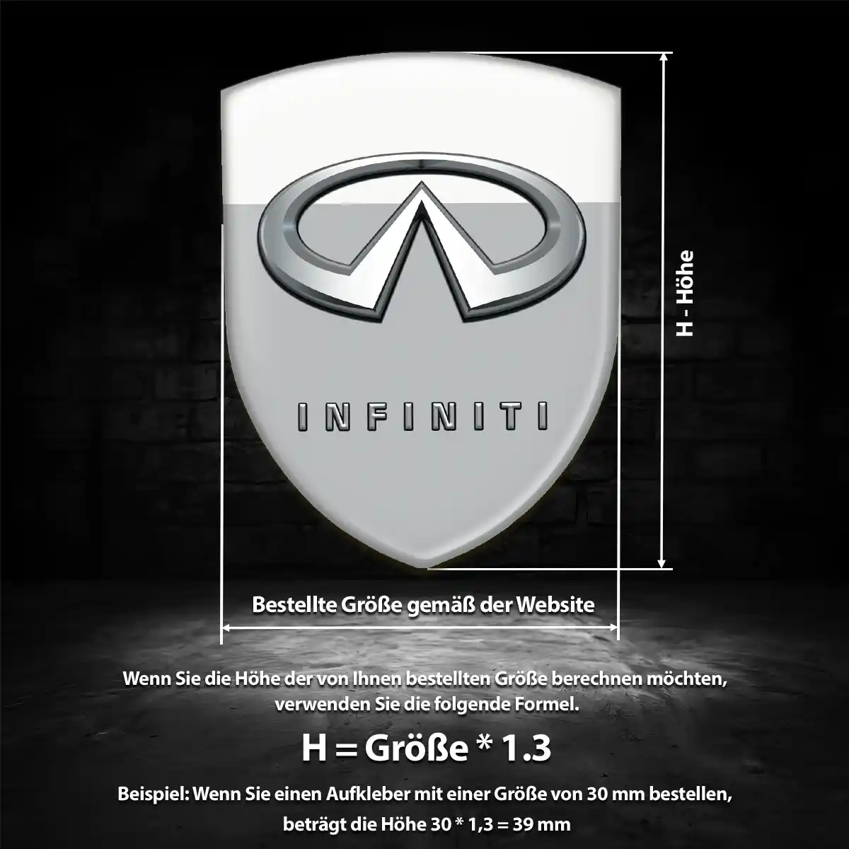 Infiniti Wappen Emblem Hohe Qualität