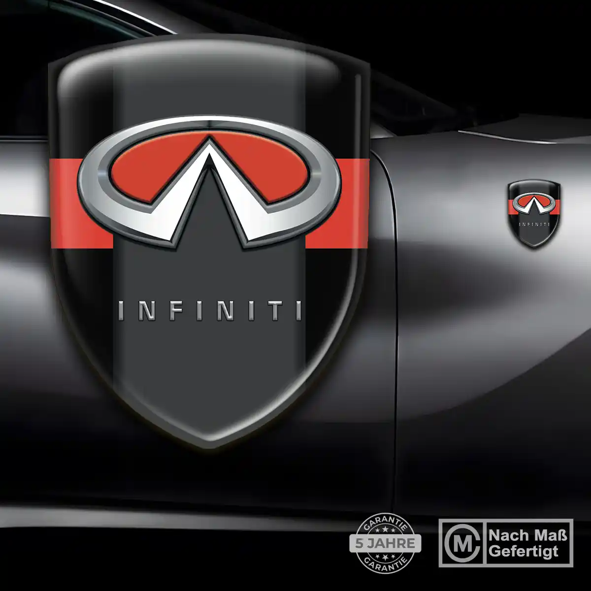 Infiniti Wappen Emblem Interieurdesign