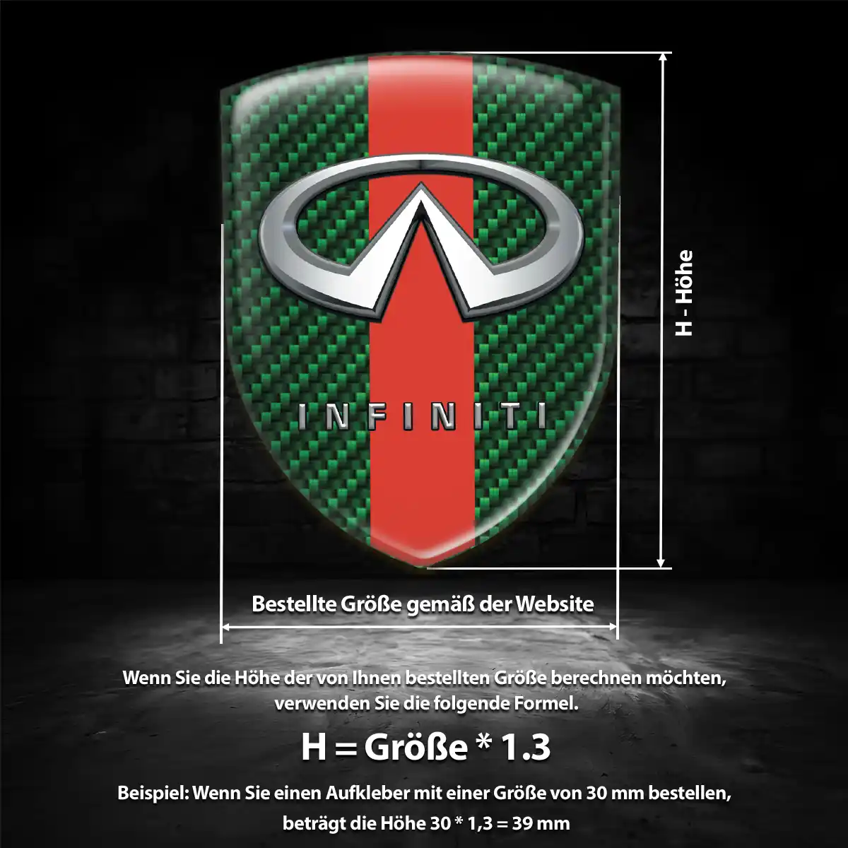 Infiniti Wappen Emblem Luxus-Edition