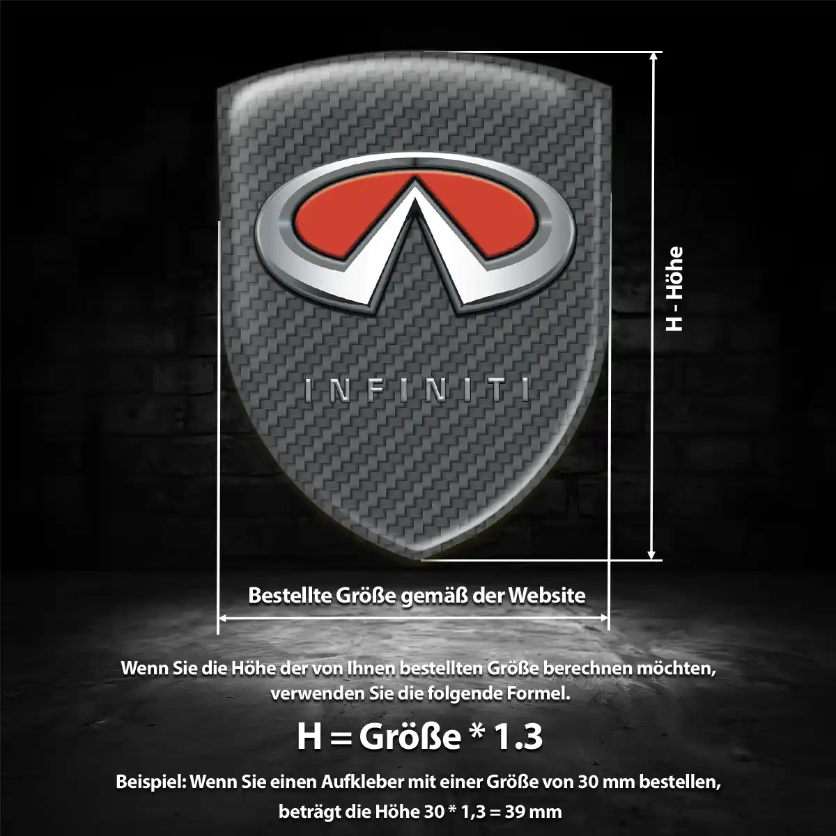 Infiniti Wappen Emblem Modernes Design