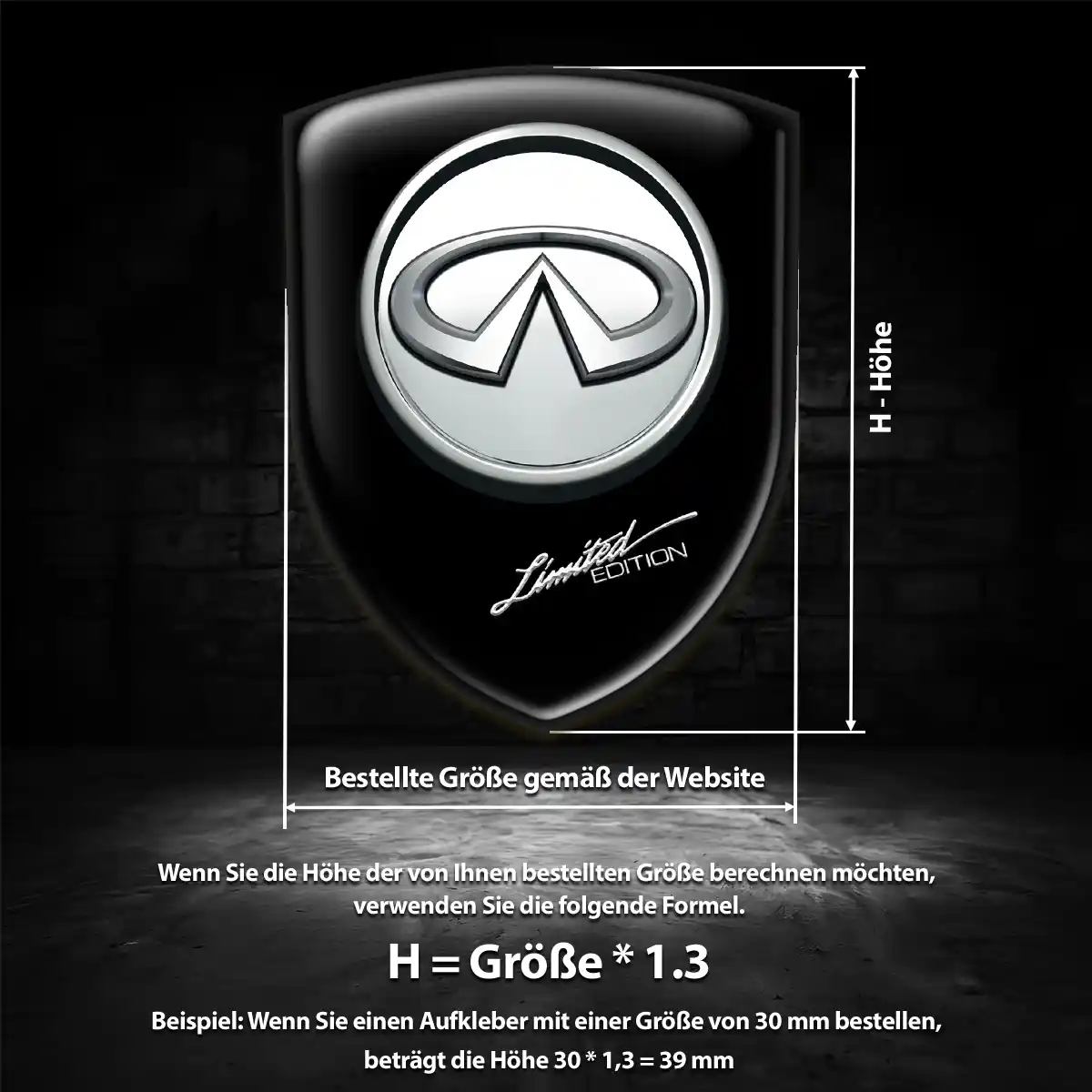 Infiniti Wappen Emblem Premium-Edition