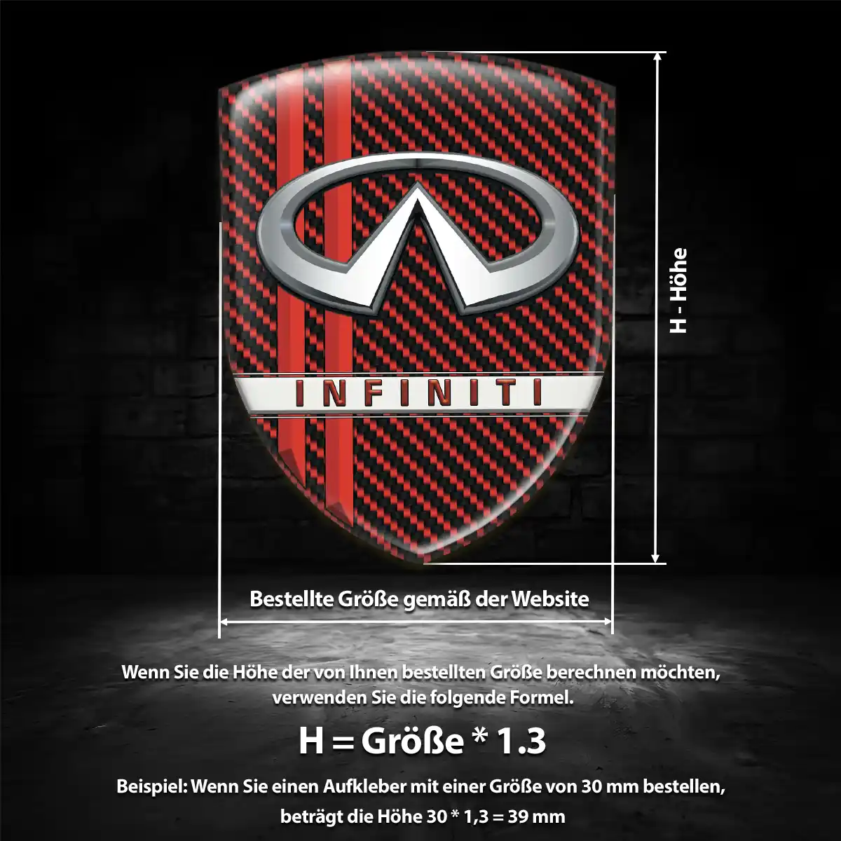 Infiniti Wappen Emblem Premiumqualität