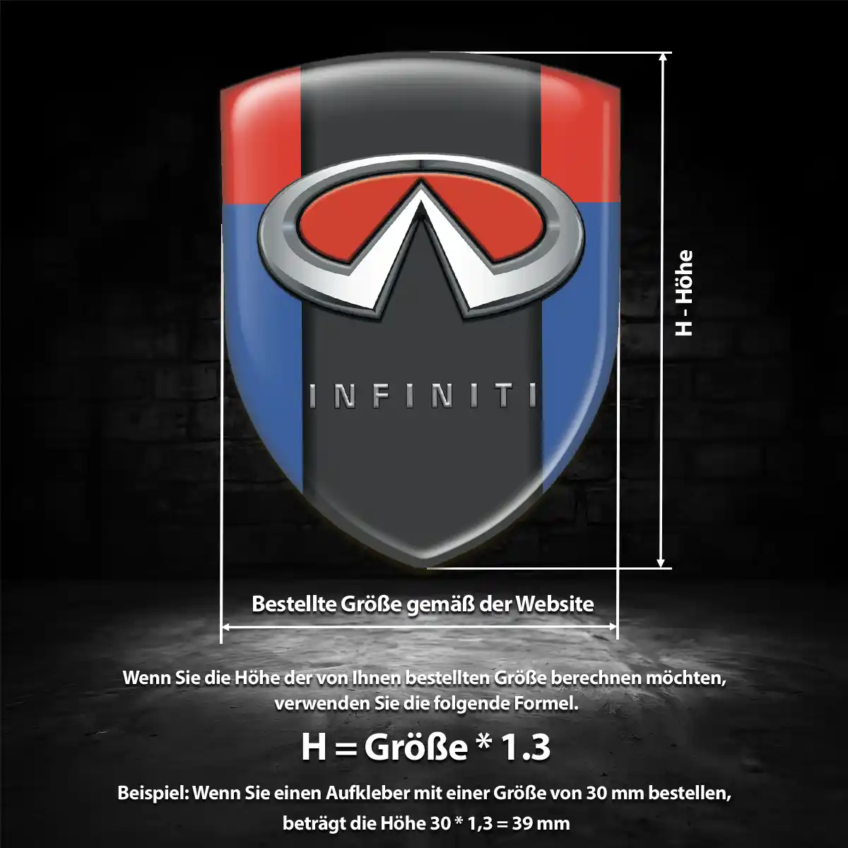Infiniti Wappen Emblem Stilvolles Design
