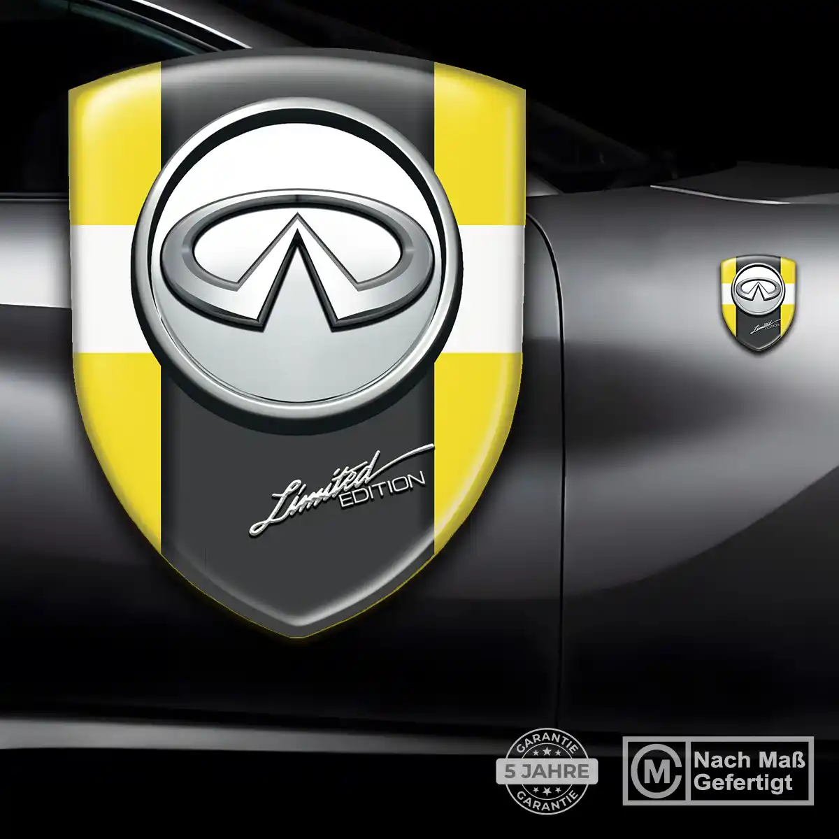 Infiniti Wappen Emblem Tuningfahrzeug