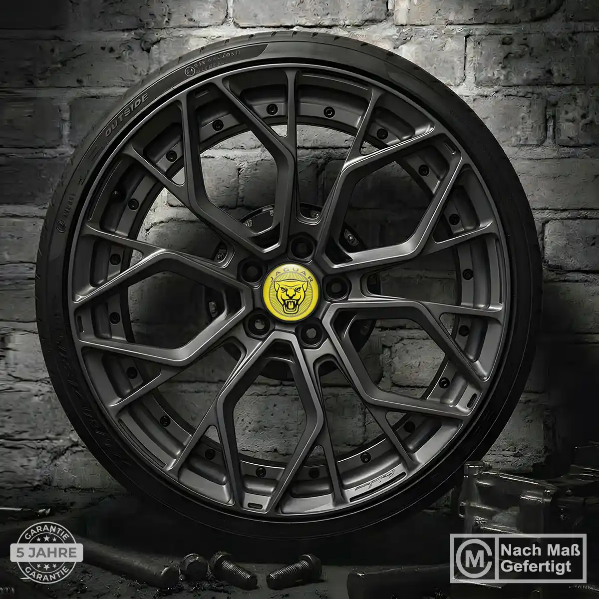 Jaguar Nabendeckel Aufkleber Luxus-Edition