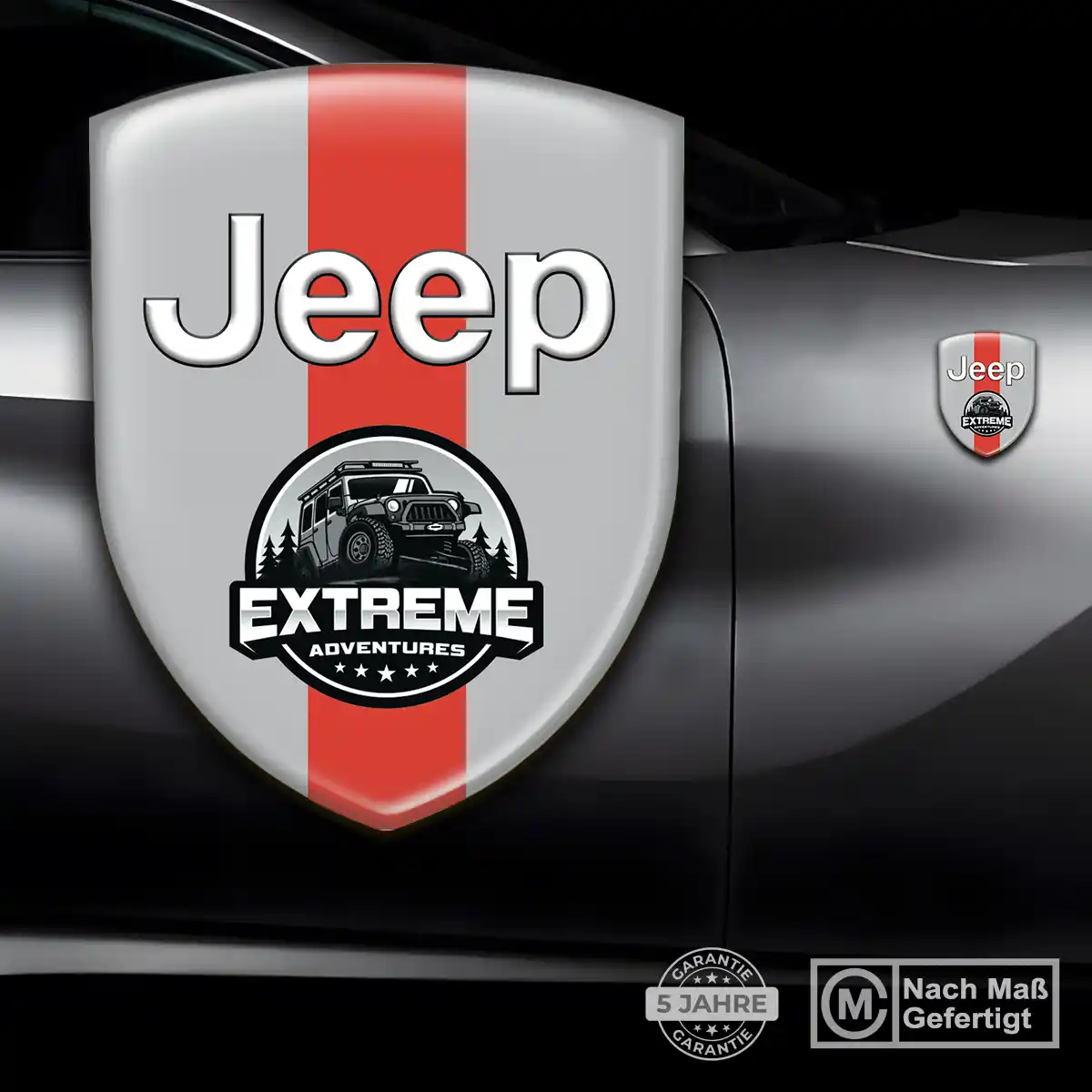 Jeep 3D Gel Aufkleber Ausdrucksstarkes Design