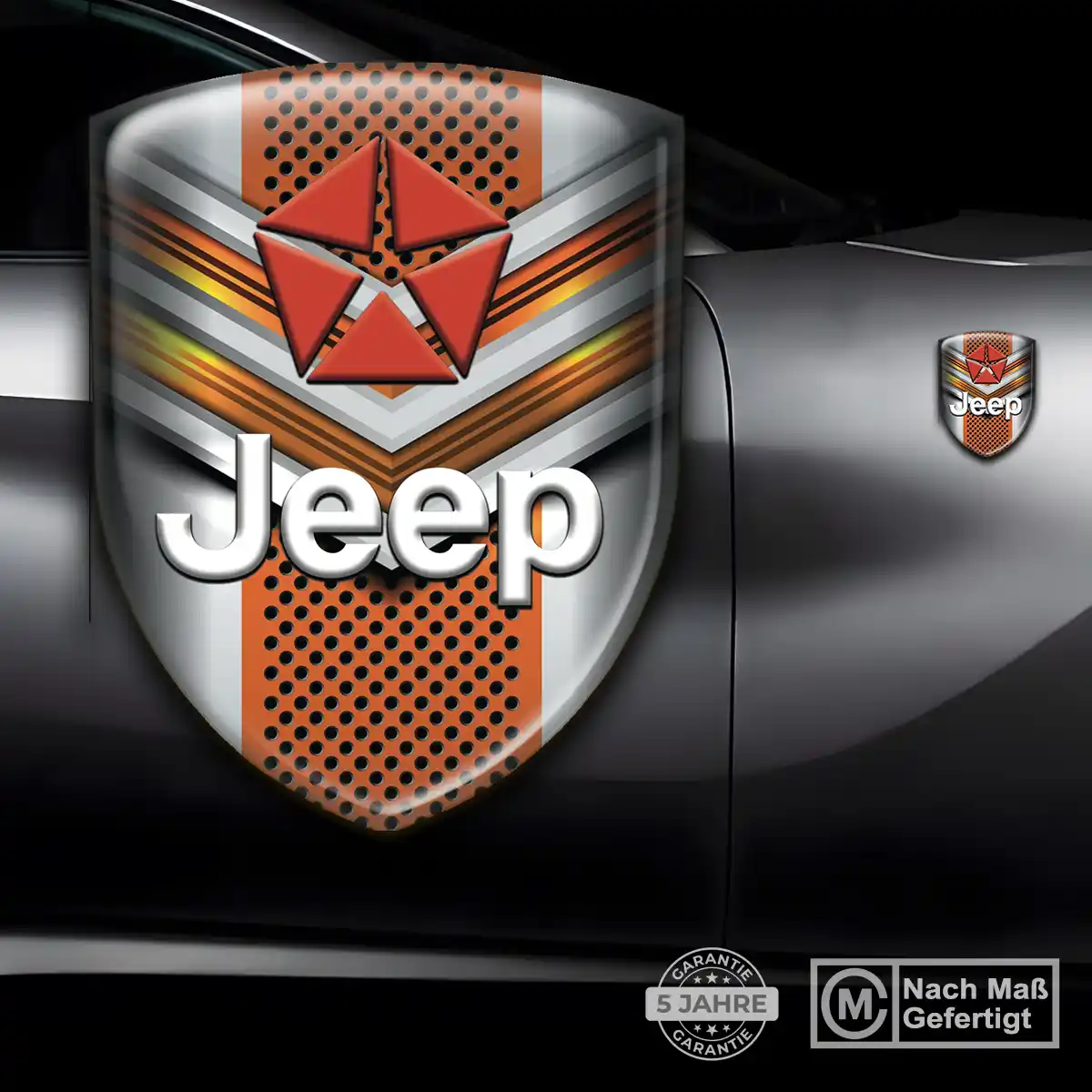 Jeep 3D Gel Aufkleber Auto Anspruchsvolles Design