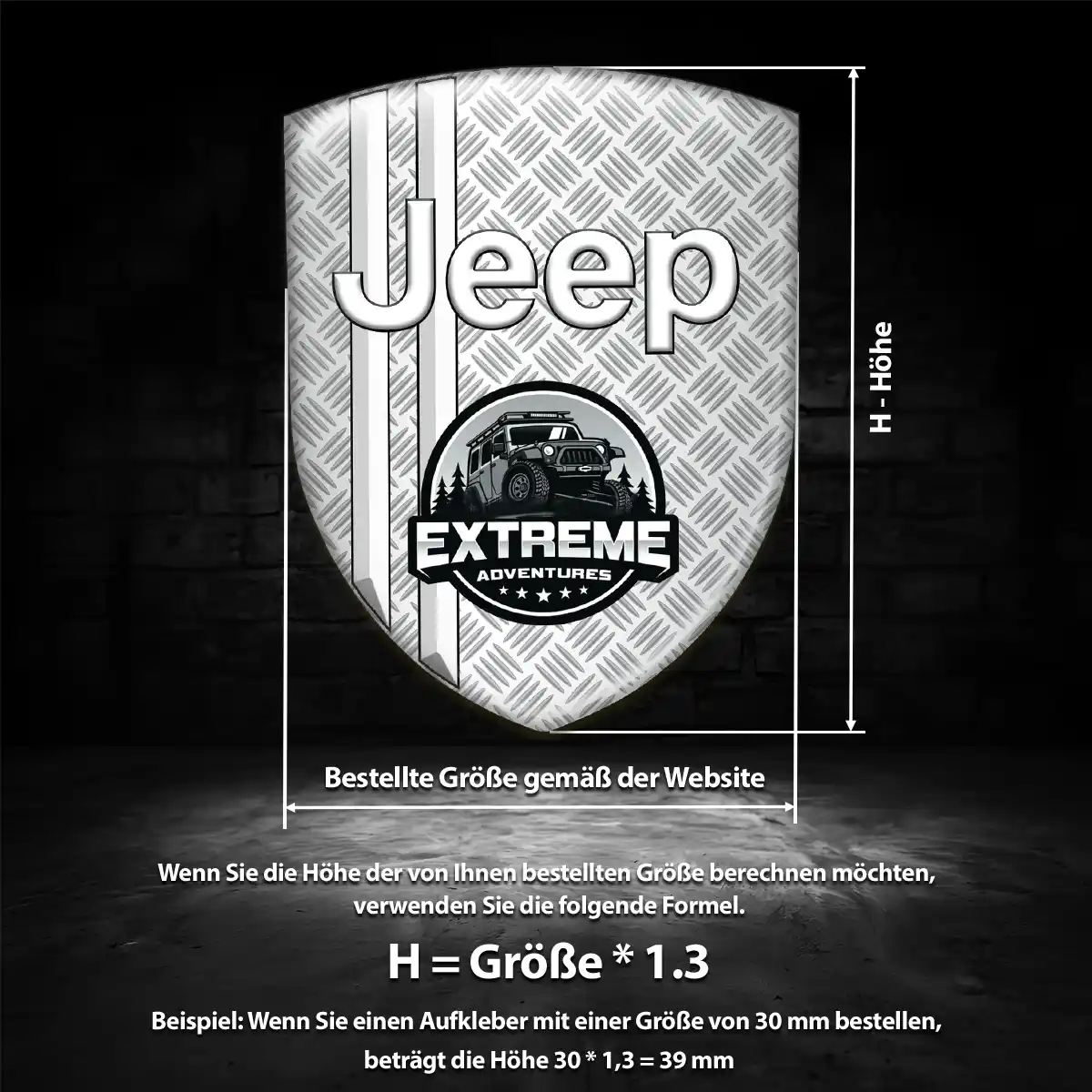 Jeep 3D Gel Aufkleber Auto Ausdrucksstarkes Design