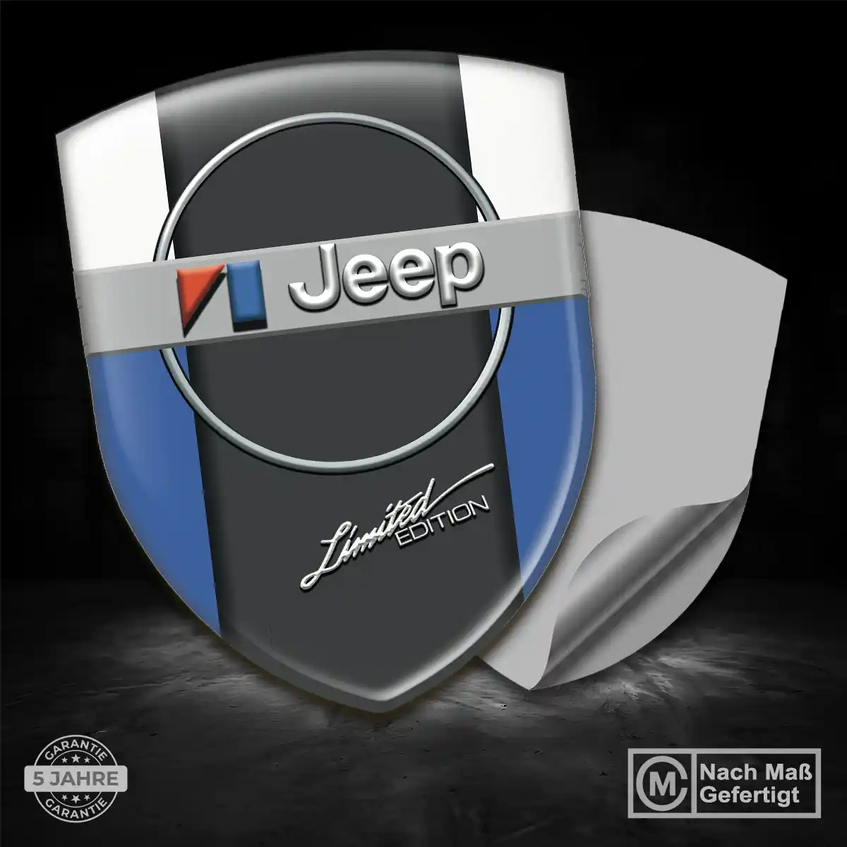 Jeep 3D Gel Aufkleber Auto Elegantes Design