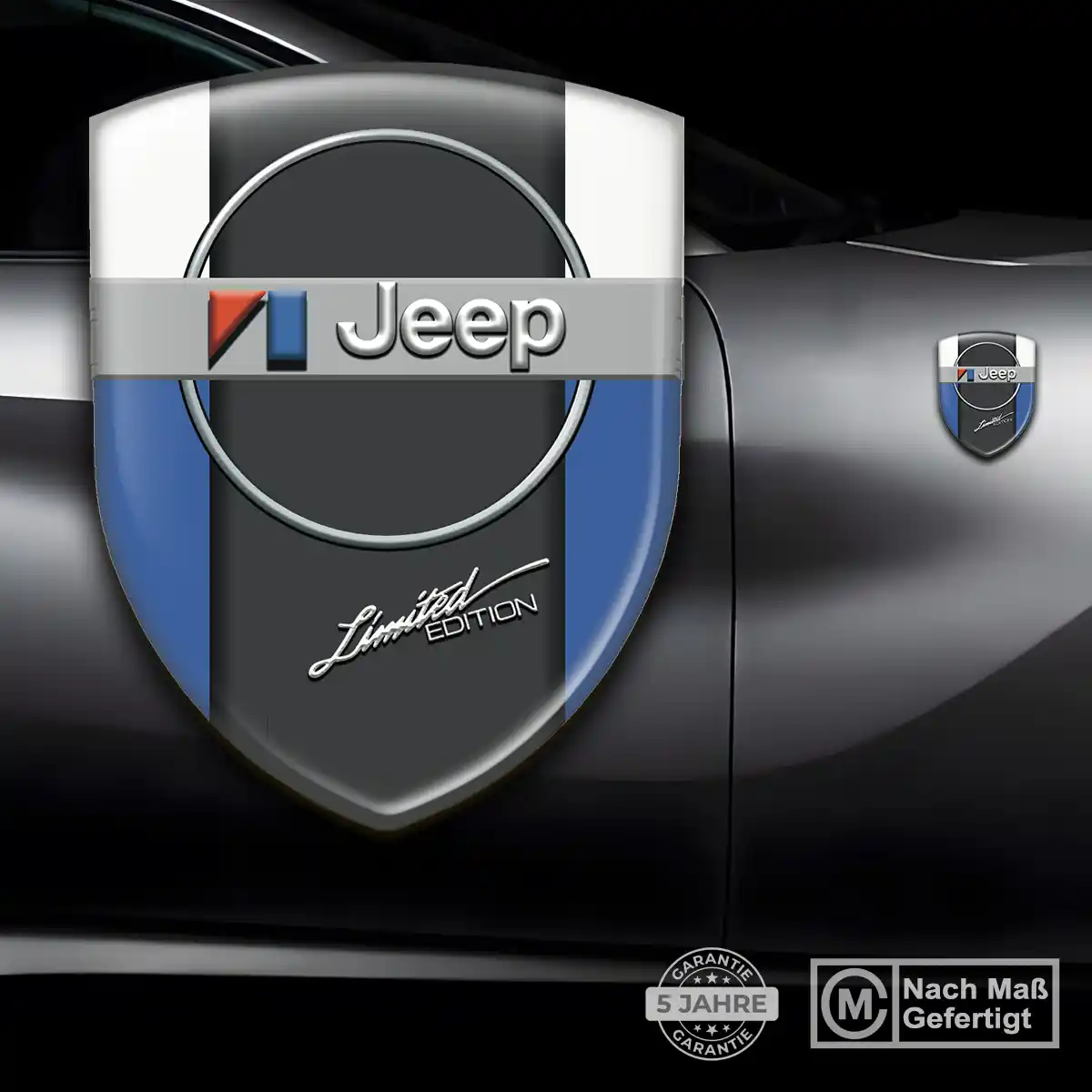Jeep 3D Gel Aufkleber Auto Elegantes Design