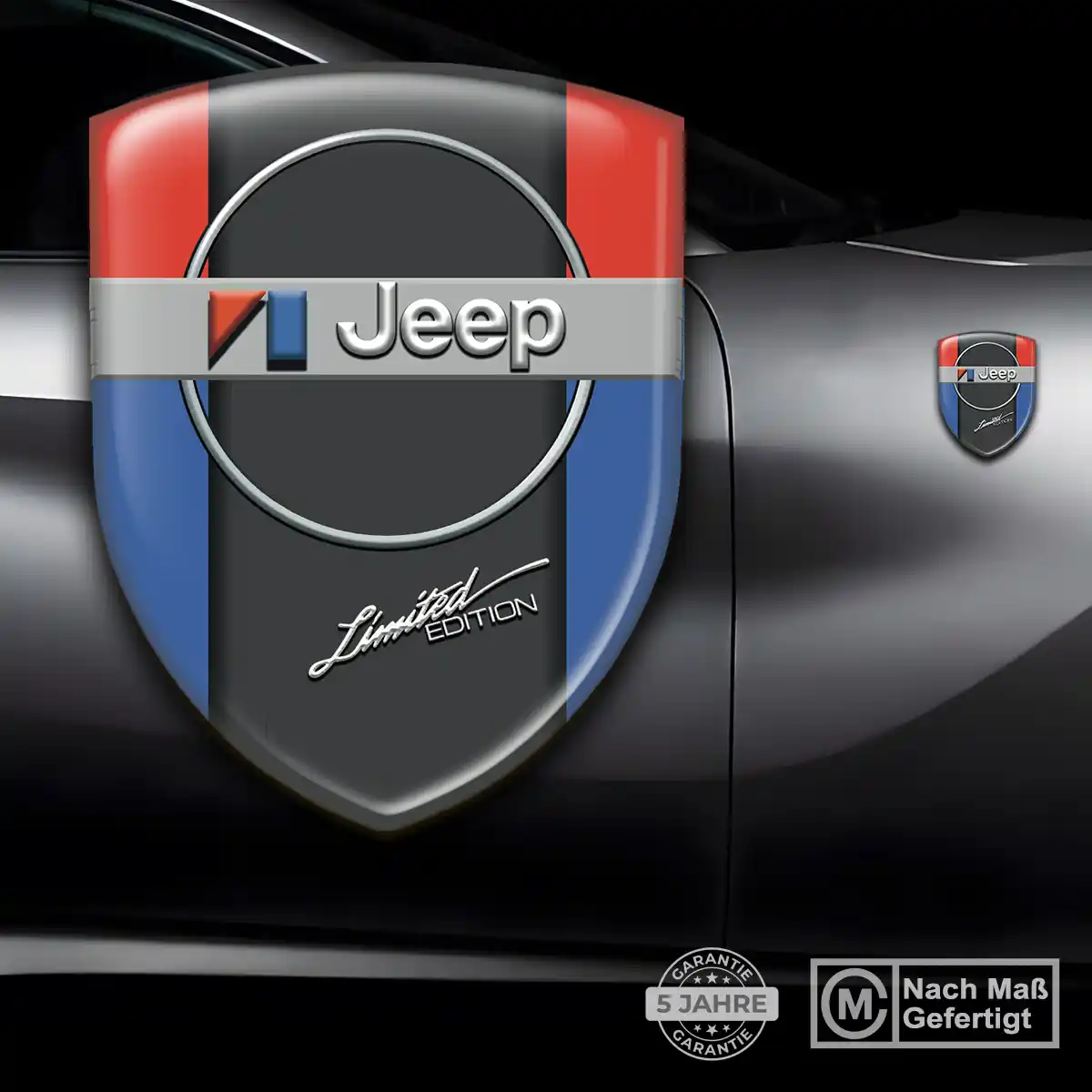 Jeep 3D Gel Aufkleber Auto Exterieurdesign