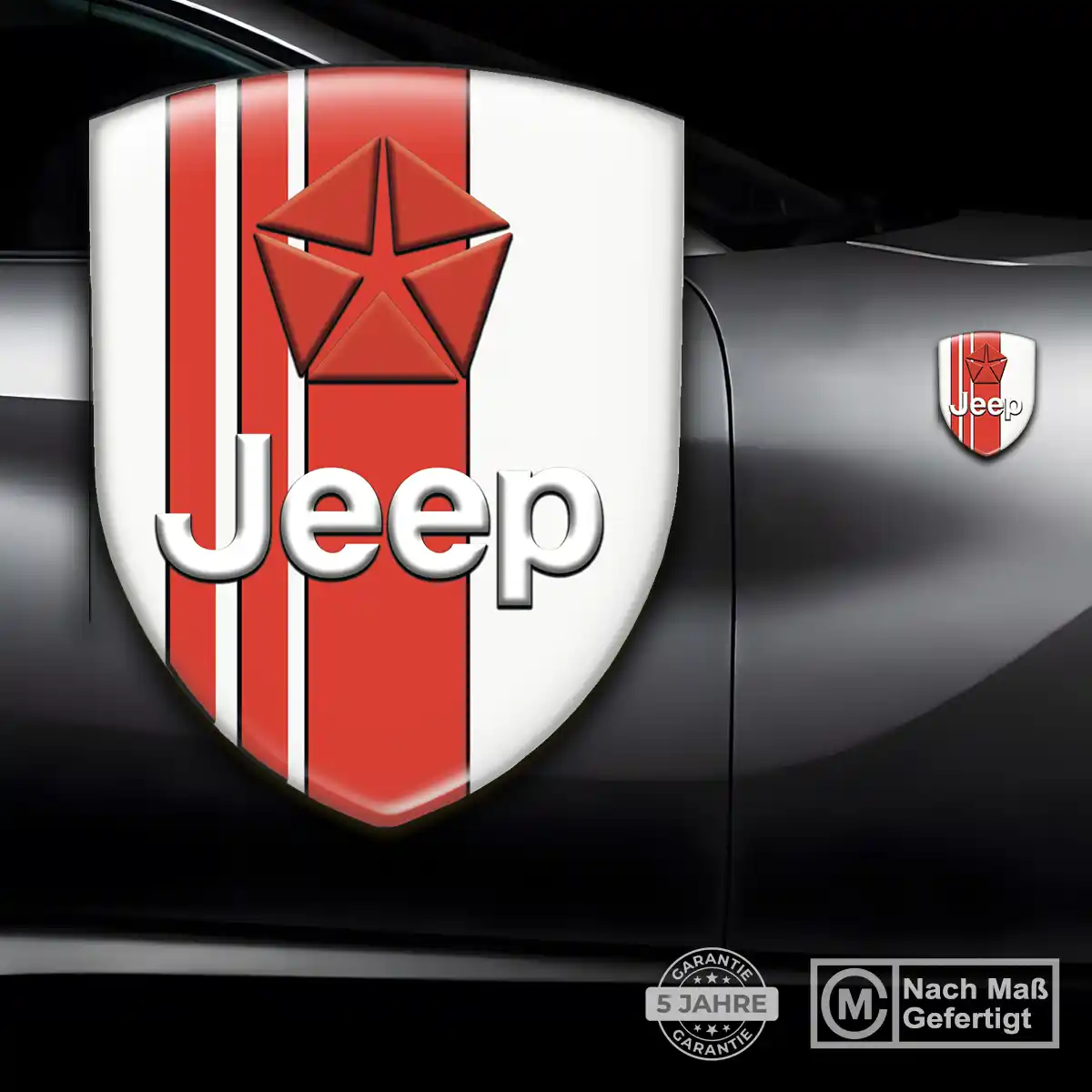 Jeep 3D Gel Aufkleber Auto Hochwertiges Harz