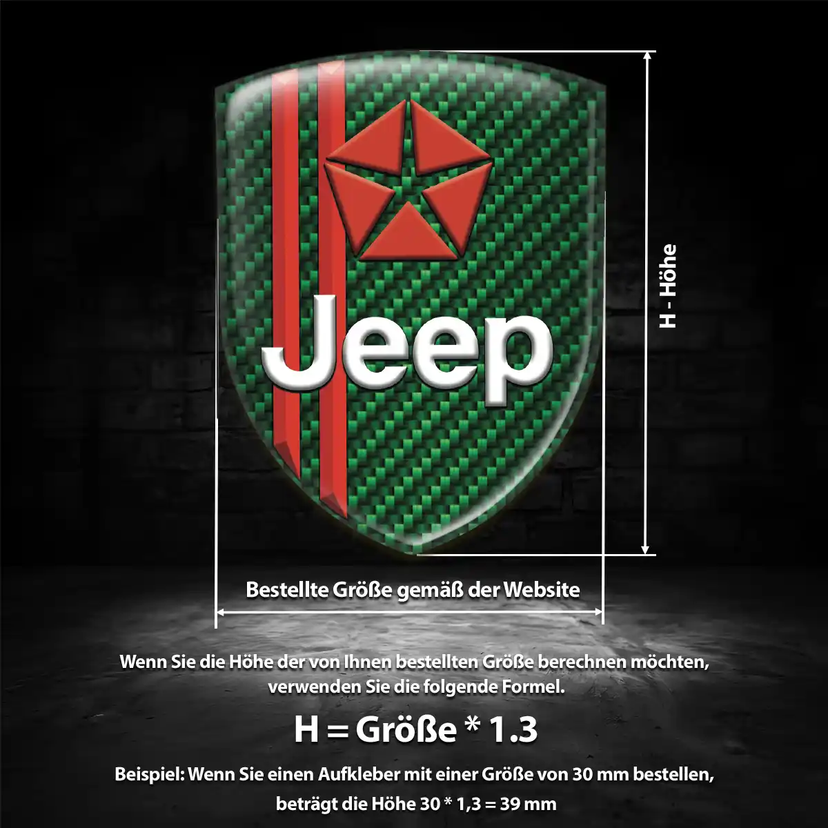 Jeep 3D Gel Aufkleber Auto Hohe Qualität