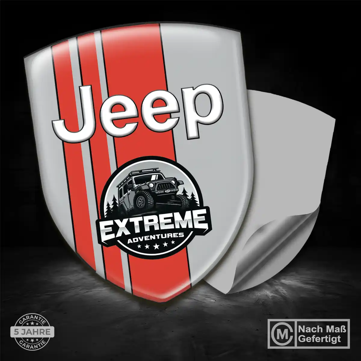 Jeep 3D Gel Aufkleber Auto Luxus-Edition