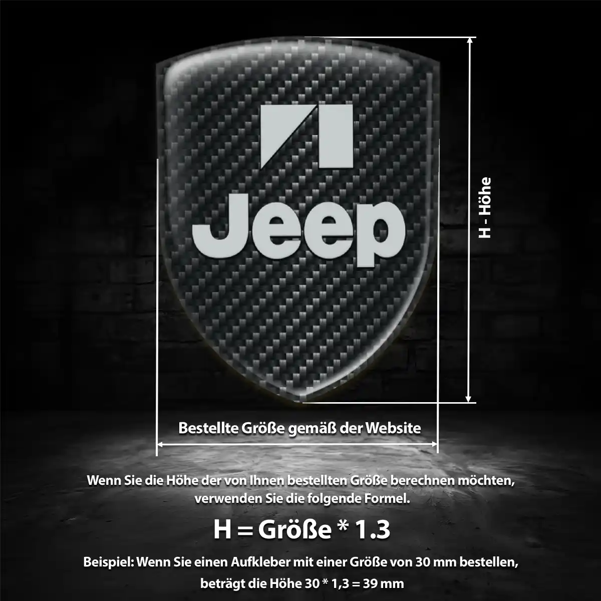 Jeep 3D Gel Aufkleber Auto Stilvolles Design