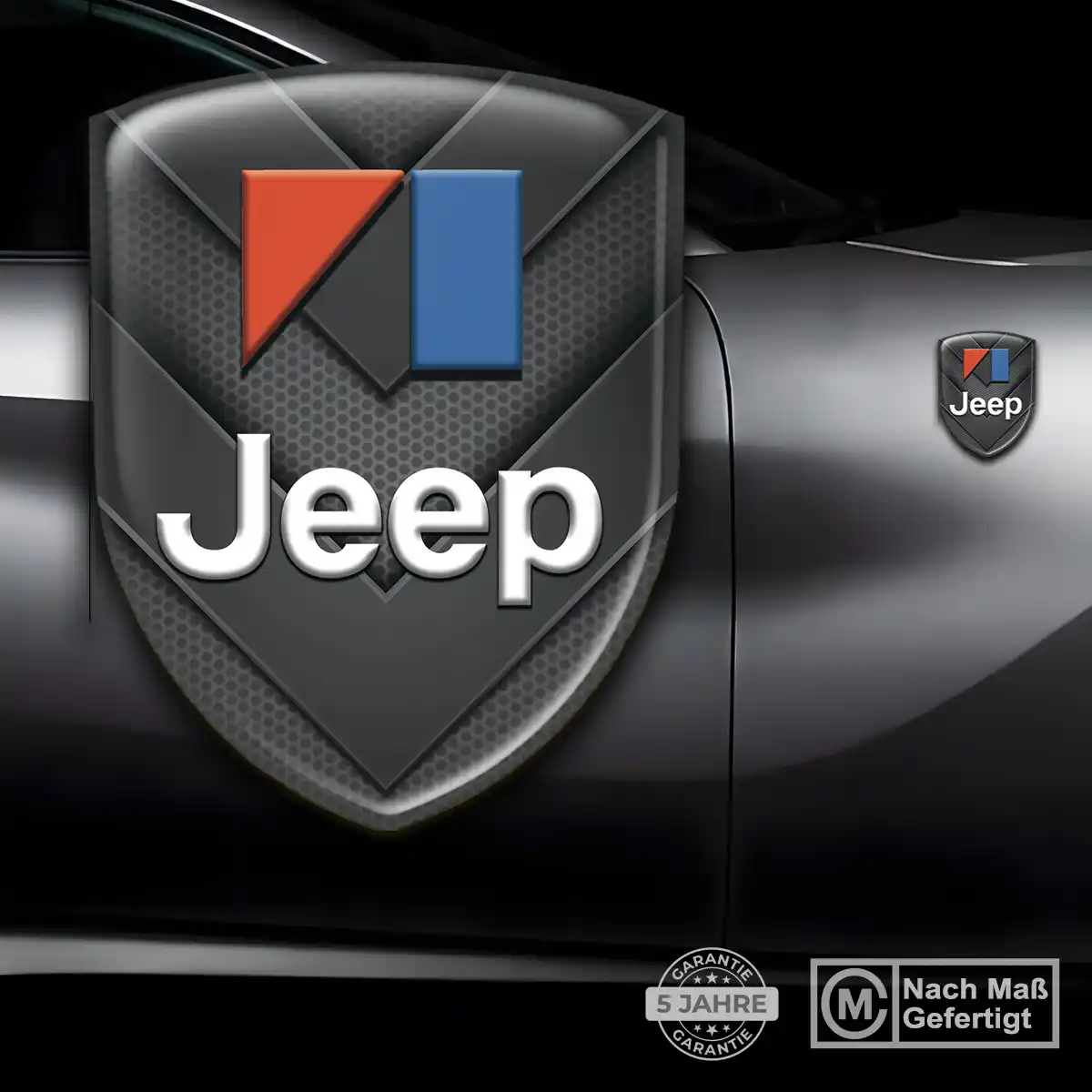 Jeep 3D Gel Aufkleber Edles Design