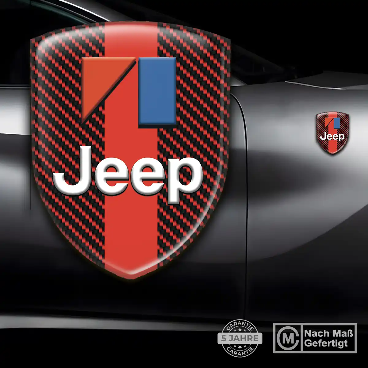 Jeep 3D Gel Aufkleber Elegantes Design